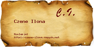 Czene Ilona névjegykártya